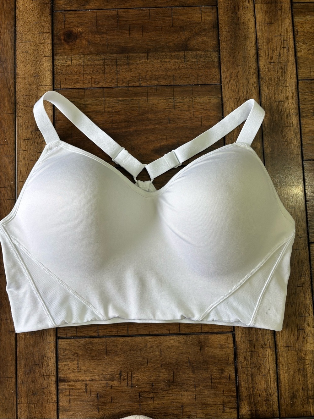 Vively White Longline Padded Bralette — Smooth Support